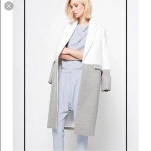 C/MEO Collective "Little Talk" color block coat